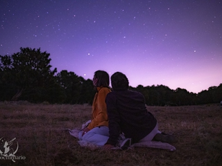 Observación astronómica en la Sierra de Guadarrama.