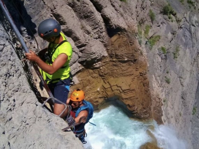 Vía Ferrata en la Sierra de Guara