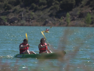 Kayak en el embalse de atance, Guadalajara