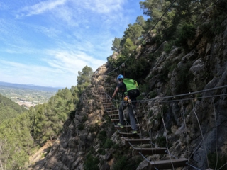 Vía ferrata de Enguera nivel medio
