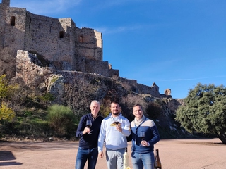 Degustación de productos tipicos junto al Castillo Calatrava La Nueva