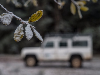Coche 4x4 en Sierra de la Demanda